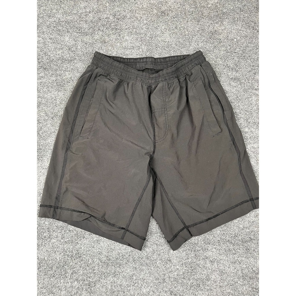 Lululemon Men's Lined Black Athletic Short No size Tag Size S?